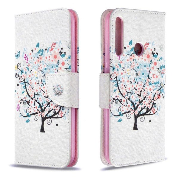 Wonderland Huawei P40 Lite E Etui - Blomstertræ Multicolor