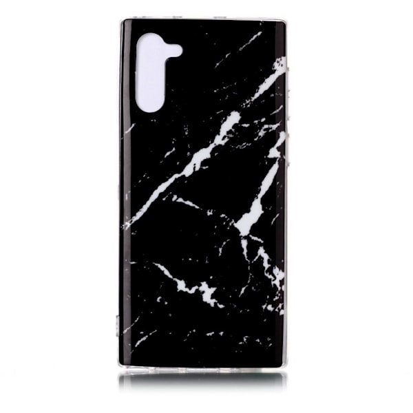 Marble Samsung Galaxy Note 10 deksel - Svart glansmarmor Black