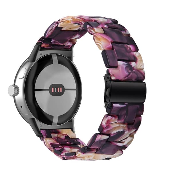 Google Pixel Watch-klokkerem i harpiksstil - Glossy Lilla Purple