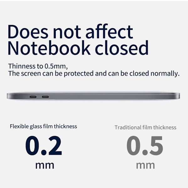 MacBook Pro 16 (A2141) anti-blue light tempered glass screen protector Transparent