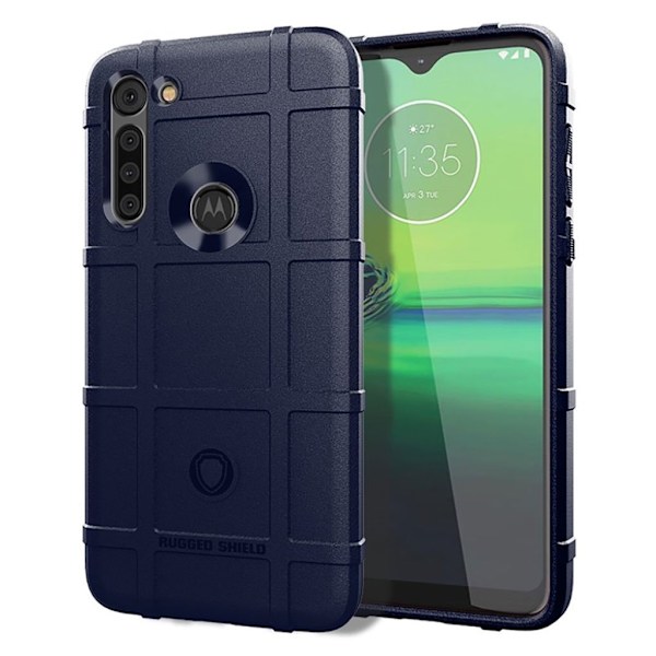 Rugged Shield cover - Motorola Moto G8 Power - Blå Blue