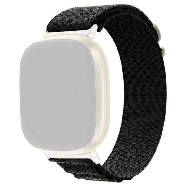 Fitbit Sense / Versa 3 klockarmband i nylon - Svart Svart