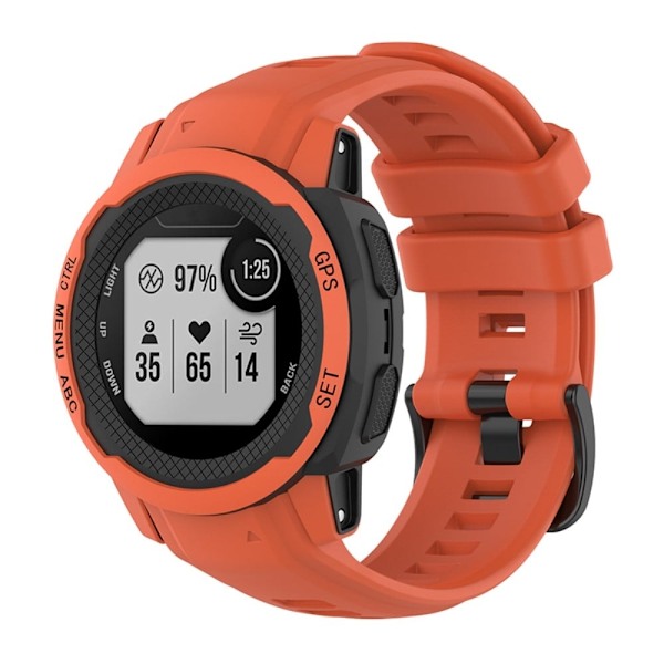 Garmin Instinct 2S silikonikellon hihna - Oranssi Orange