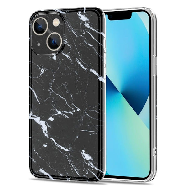 Marmor etui til iPhone 13 - Sort Black