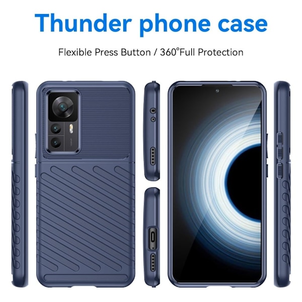 Thunder Xiaomi 12T / 12T Pro / K50 Ultra Etui - Blå Blue