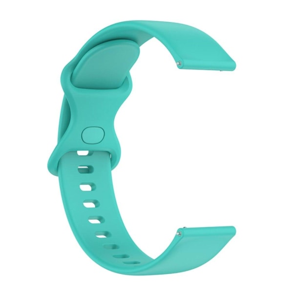 Enkel justerbar urrem i silikone til Samsung Galaxy Watch - Cyan Green