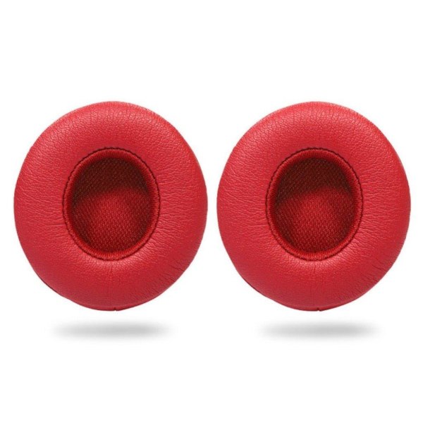Beats Solo 2 / 3 leather cushion pad - Red Röd