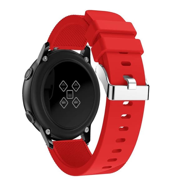 Samsung Galaxy Watch Active 20mm Silikon Klokkereim - Rød Red