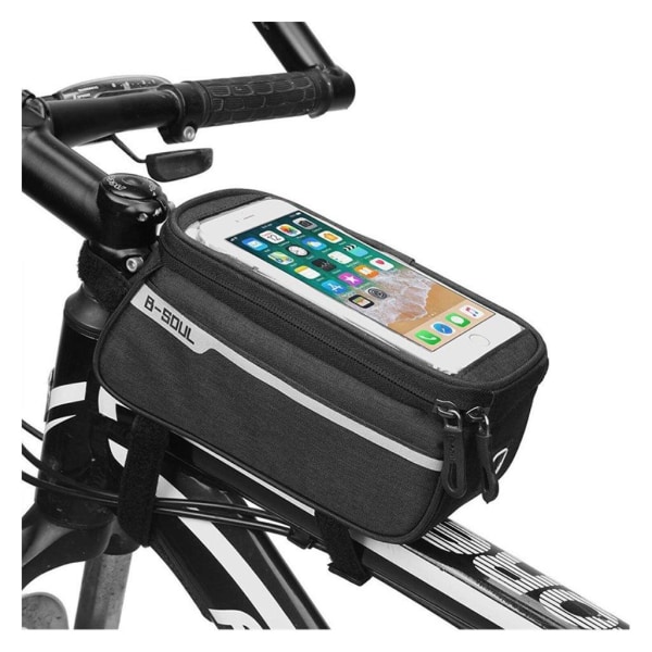 Universal waterproof bicycle bike mount bag for 6-inch Smartphon Black