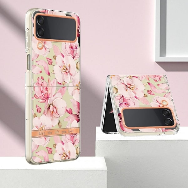 Super Slim och Hållbar Mjukskal till Samsung Galaxy Z Flip4 - Hc005 Pink Gardenia Rosa