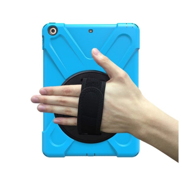 iPad (2018) beskyttelsesetui i kombimaterialer med 360 graders s Blue