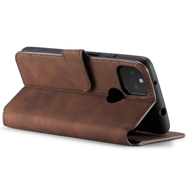 DG.Ming Google Pixel 5a Retro Etui - Kaffe Brown