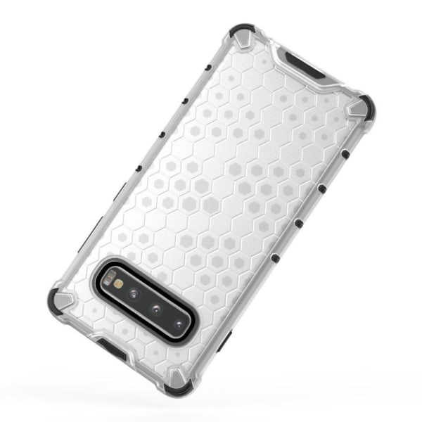 Bofink Honeycomb Samsung Galaxy S10 Plus skal - Vit Vit