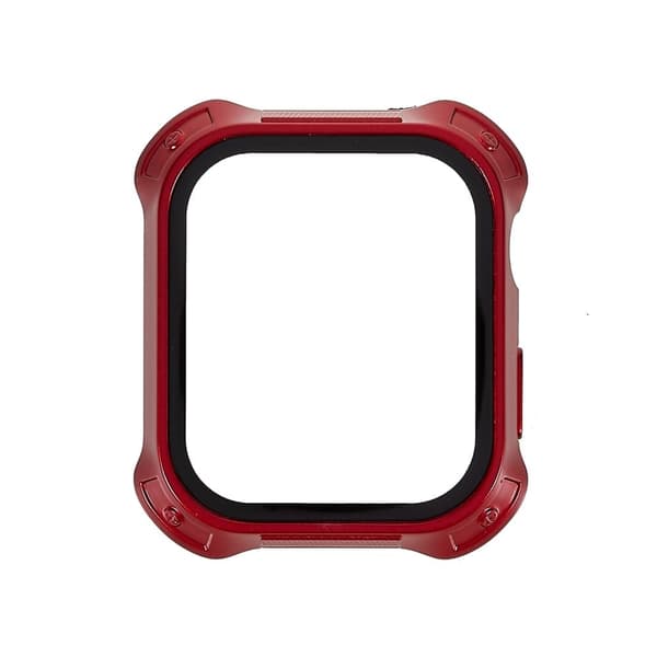 RURIHAI Apple Watch (41mm) electroplating cover with tempered glass - Red Röd