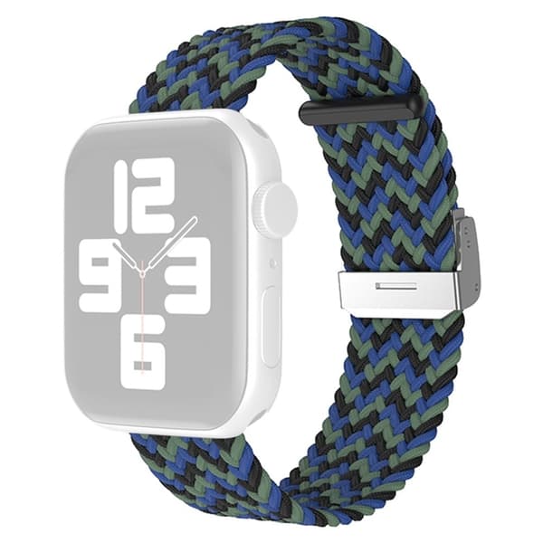 Apple Watch (45 mm) enkel nylon-urrem - Camouflage Blå Blue