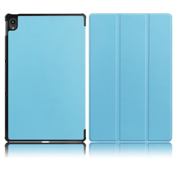 Lenovo Tab P11 trefoldigt flipomslag i læder - Himmelblå Blue