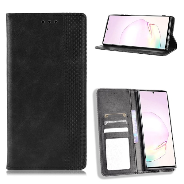 Bofink Vintage Samsung Galaxy Note 20 Læder Etui - Sort Black