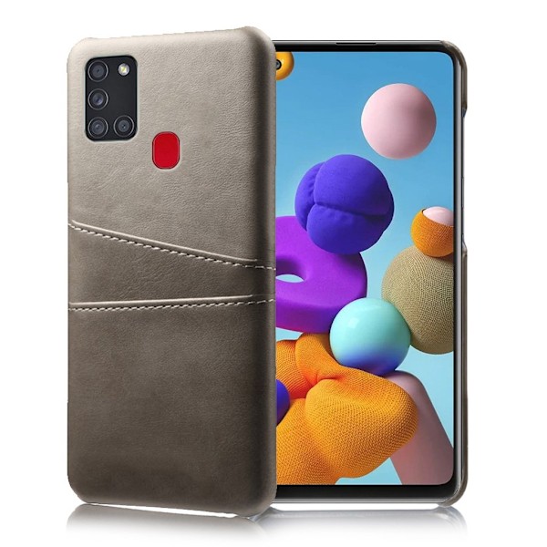 Dual Card deksel -Samsung Galaxy A21s - Grå Silver grey