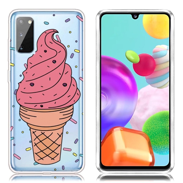 Deco Samsung Galaxy A41 kuoret - Jäätelö Pink