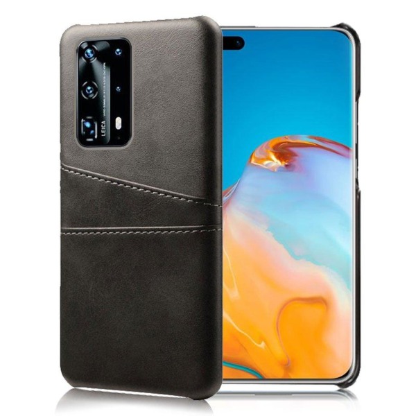 Huawei P40 Pro skal med korthållare - Svart Svart