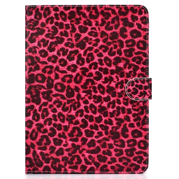 Tablet-etui i læder med mønster iPad 10.2 (2021)/(2020)/(2019) / iPad Pro 10,5-tommer (2017) / iPad Air 10,5-tommer (2019) - Red Leopard Texture Red