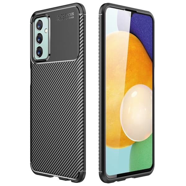 Carbon Shield Samsung Galaxy M23 kotelot - Musta Black