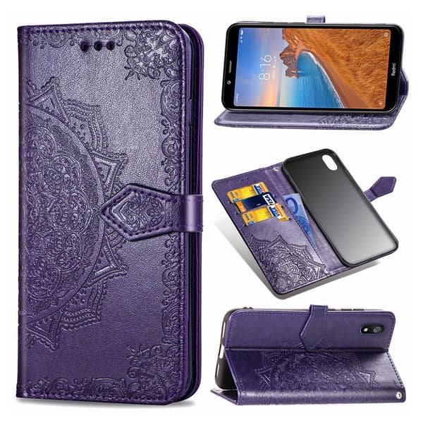 Mandala Xiaomi Redmi 7A etui - Lilla Purple