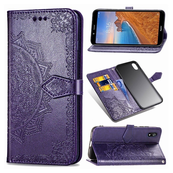 Mandala Xiaomi redmi 7A Flip case - Lilla Purple