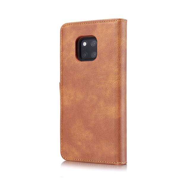 Huawei Mate 20 Pro DG.MING 2in1 magnetiskt löstagbart plånboks mobilfodral av koskinns läder - Brun Brun