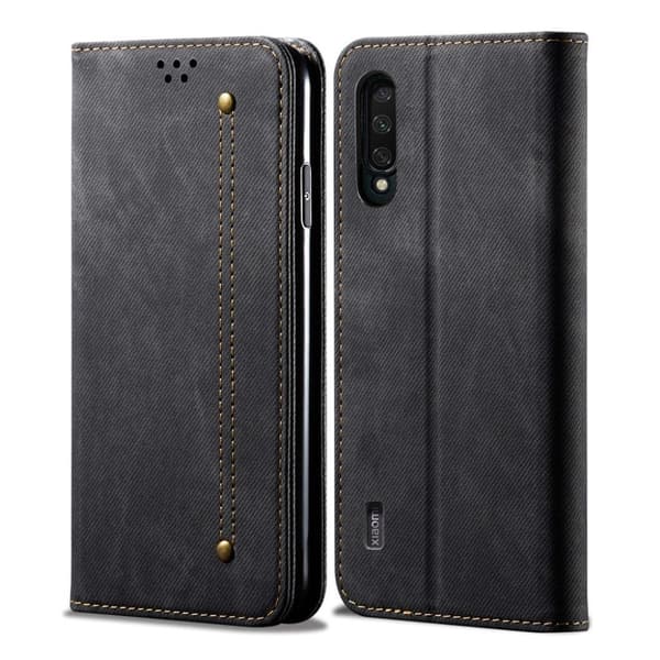 Jeans Xiaomi Mi CC9e / Mi A3 etui - Sort Black