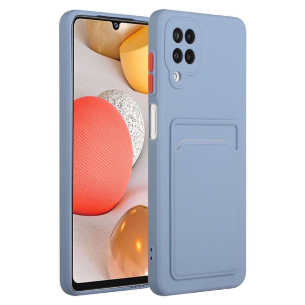 Card Holder Cover til Samsung Galaxy A12 5g - Blå Blue