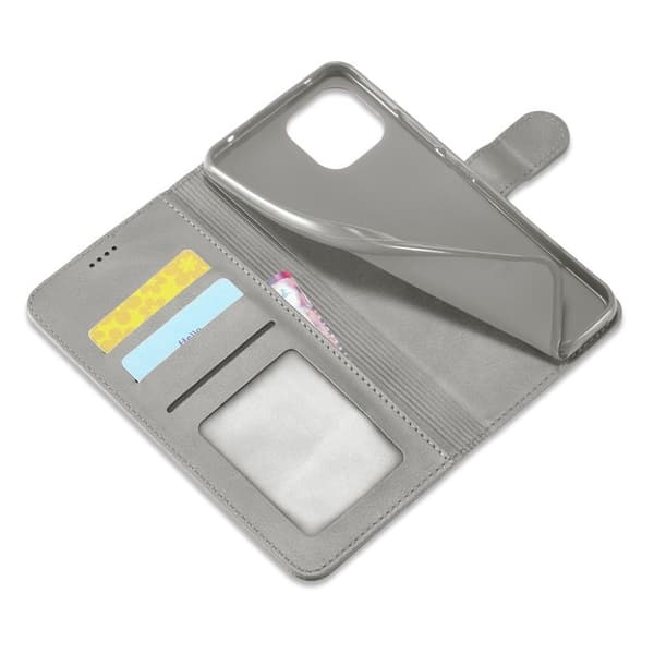 LC.Imeeke Xiaomi Mi 11 Lite 5G / 11 Lite Flippetui - Grå Silver grey