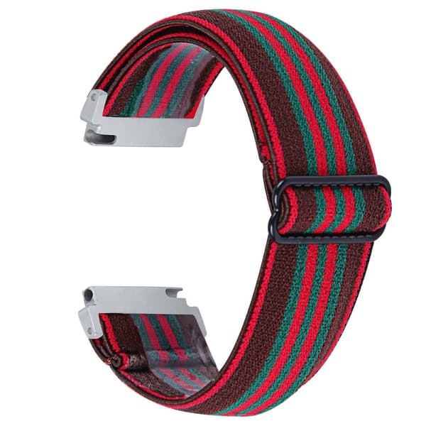 Garmin Vivomove 3 / GarminMove 3 20mm Elastic Jacquard Fabric Watch Strap Replacement - 6 Red