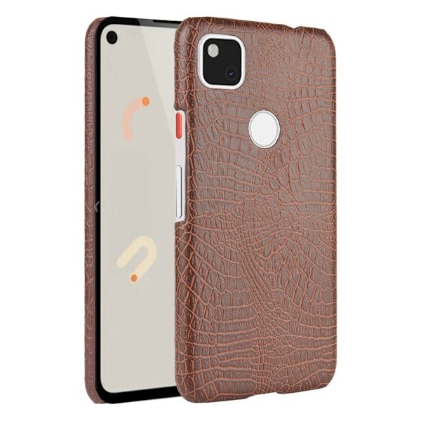 Croco kuoret - Google Pixel 4a - Ruskea Brown