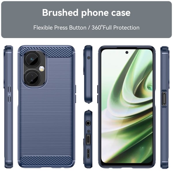Carbon Flex Etui OnePlus Nord N30 / Ce 3 Lite - Blå Blue