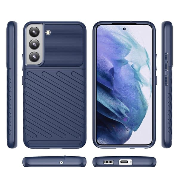 Thunder Samsung Galaxy S22 Plus Suojakotelo - Sininen Blue