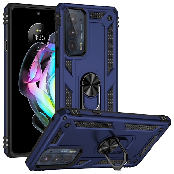 Ringskyddsfodral - Motorola Edge 20 - Blå Blå