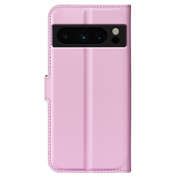 Klassisk Google Pixel 8 Pro Flip Etui - Lyserød Pink