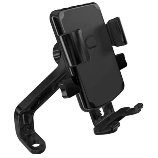 Universal motorcycle phone mount bracket - Black Svart