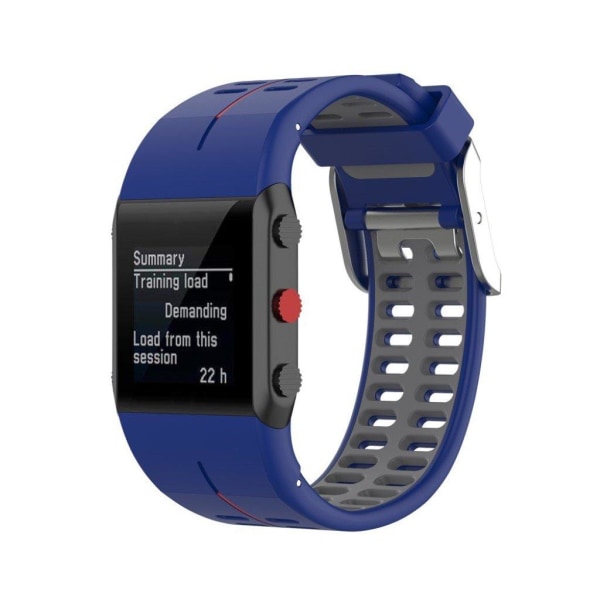 Polar V800 bi-color silicone watch band - Blue / Grey Blå