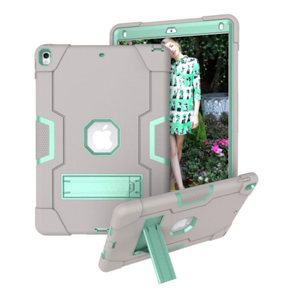 iPad Air (2019) stötsäkert hybridfodral - Grå / Cyan Silvergrå