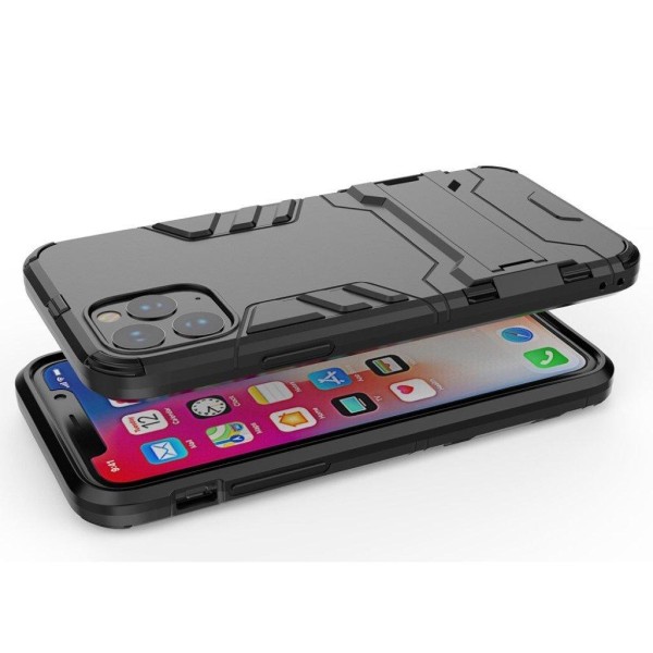Plastik og fleksibelt mobil cover med kickstand iPhone 11 Pro Ma Black