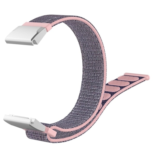 Garmin Fenix 6S / Fenix 5S Plus nylon loop Urrem - Lyserød / Blå Blue