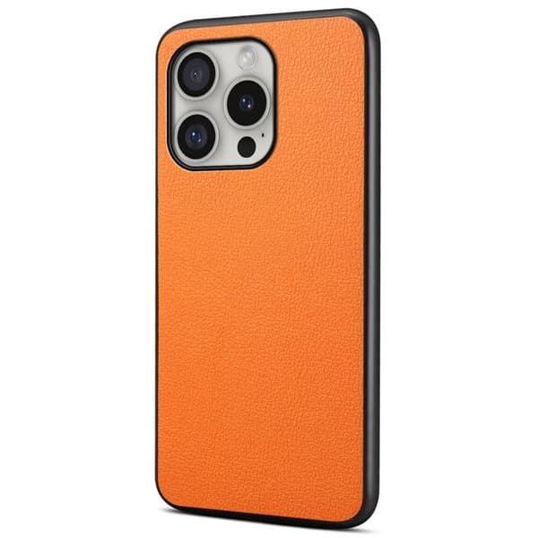 Mat og elegant tekstureret iPhone 16 Pro cover - Orange Orange