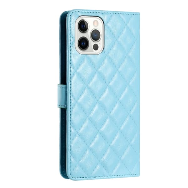 Toimiva rombinen lompakkokotelo iPhone 12 Pro Max - Tummansininen Blue