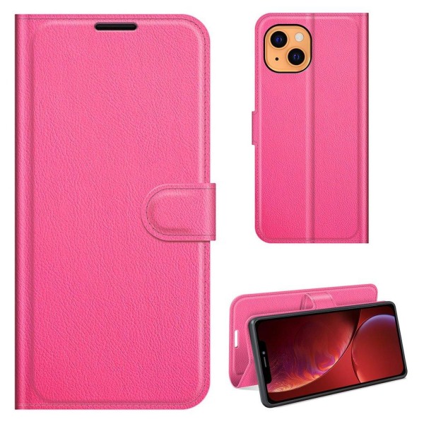 Classic iPhone 13 Läppäkotelo - Rose Pink