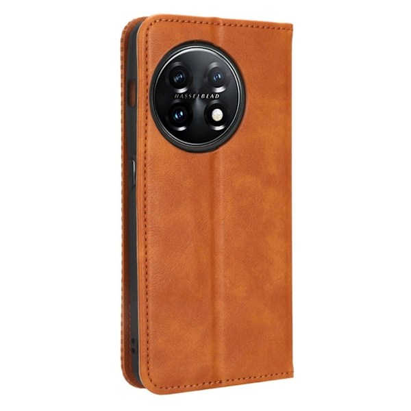 Bofink Vintage OnePlus 11 Læder Etui - Brun Brown
