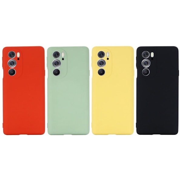 Matte Liquid Silikone Cover til Motorola Edge 30 Pro - Sort Black