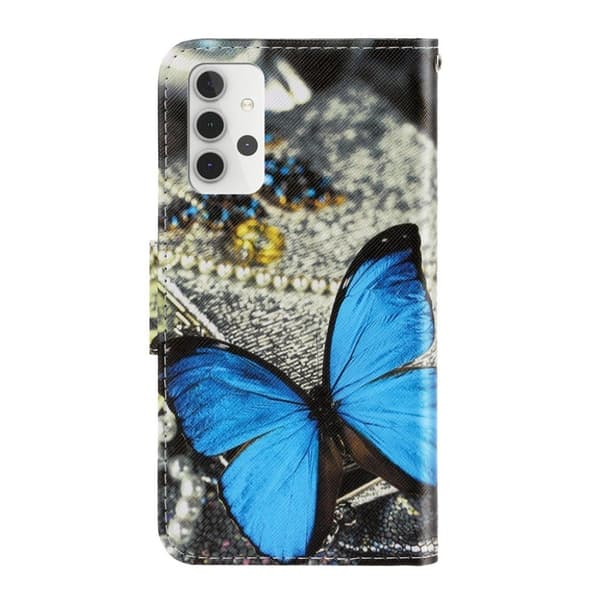 Wonderland Samsung Galaxy A32 Flippetui - Big Sommerfugl Multicolor