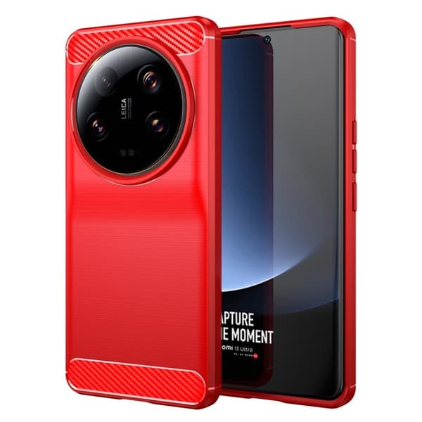 Carbon Flex Suojakotelo Xiaomi 13 Ultra - Punainen Red